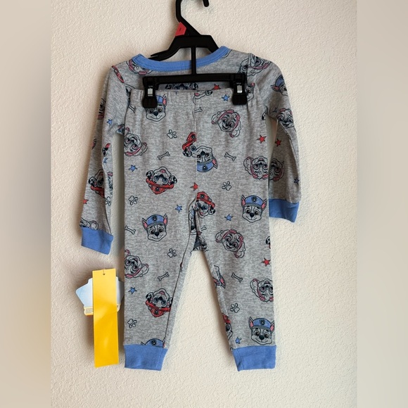 Paw Patrol Kids Pajama Set - Gray with Blue Accents size 2T-NWT - Picture 3 of 4